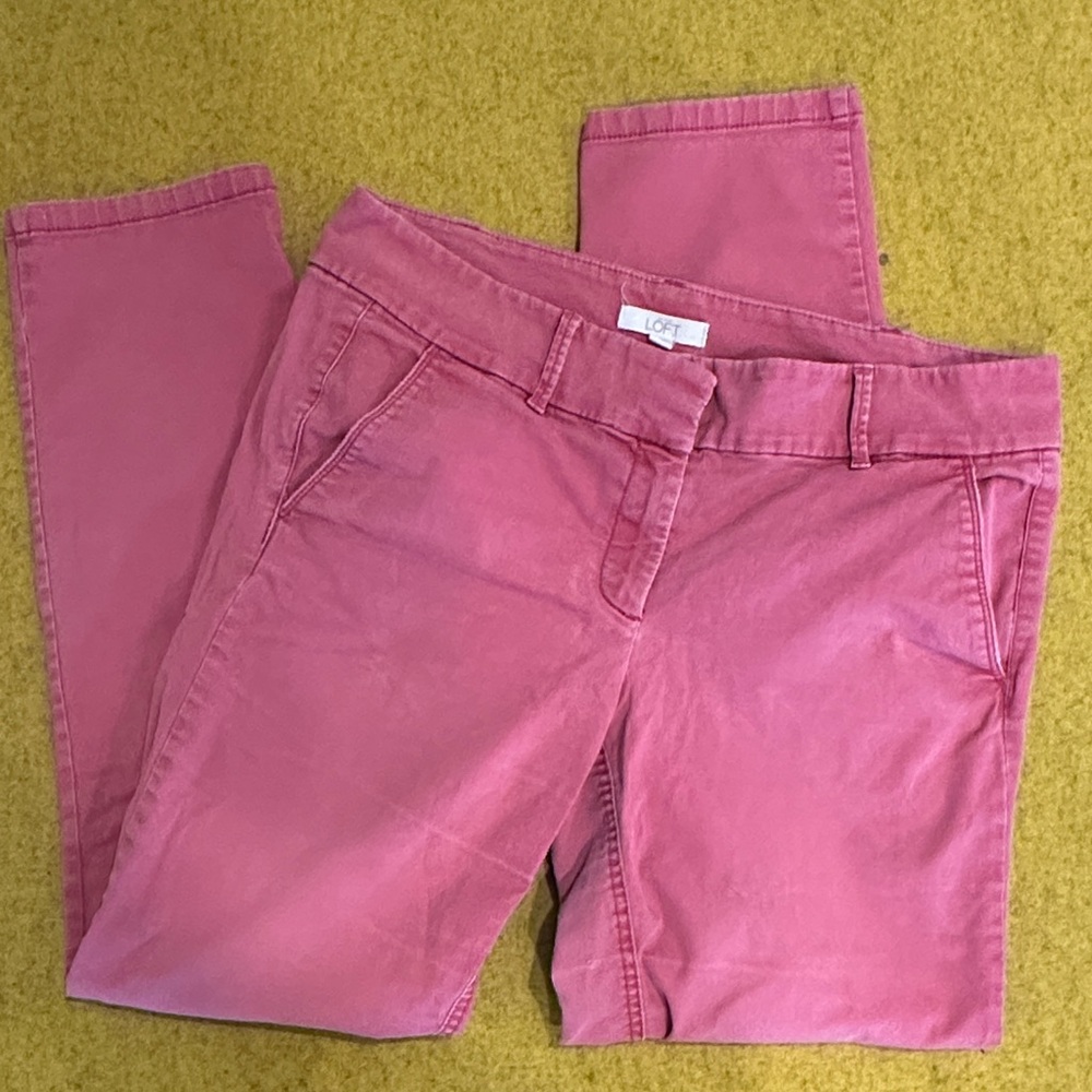 LOFT Casual Pink Khaki’s